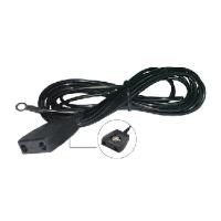 Ground Cord, 3m (10Ft), 10mm Stud, 1 Meg w/ 2 Outlets