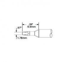 Metcal Solder Tip, 30 Deg Chisel, 1.78mm x 9.9mm