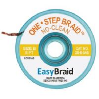 EasyBraid NO-CLEAN (One-Step) Solder Wick, A/S, 1.4mm, #2, Yellow, 5ft Braid