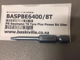 PB Baumann T8 Torx Plus Power Bit 50mm