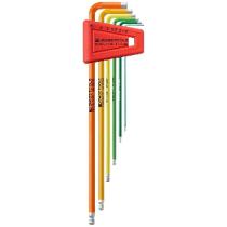 PB SWISS 6 PIECE RAINBOW HEX SET 1.5-5MM