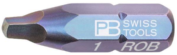 PB SWISS R1 / SQ1 1/4 HEX BIT 25MM