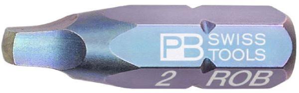 PB SWISS R2 / SQ2 1/4 HEX BIT 25MM