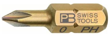 PB SWISS PH0 1/4 HEX BIT 25MM