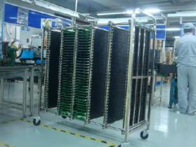 Used Racks on wheels for PCBs