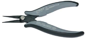 Piergiacomi ESD Smooth Flat Long Nose Pliers, 160mm x1.2