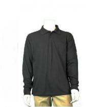 Esd Polo Shirt, Black, Long Sleeve, Men's Lge