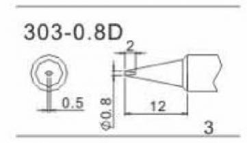 Quick Soldering Tip for 202D - 303-0.8D