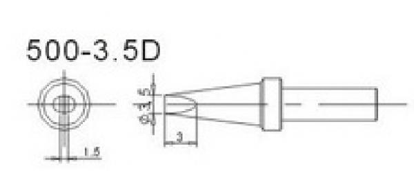 Quick Soldering Tip, 3.5D 500 Series, 3205