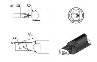 Quick Soldering Robot Tip,32N12H23 911 Series