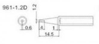 Quick Soldering Tip,1.2D 961 Series, 3103,3104 & 700B