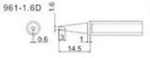 Quick Soldering Tip,1.6D 961 Series, 3103,3104 & 700B