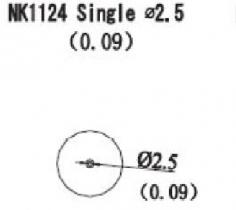 Quick Hot Air Nozzle Straight 2.5mm