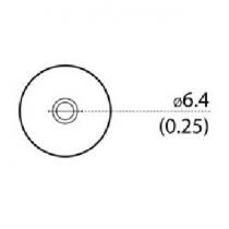 Quick Hot Air Nozzle Bent, 45 Deg, 6.4mm Dia