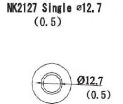 Quick Hot Air Nozzle Straight 12.7mm