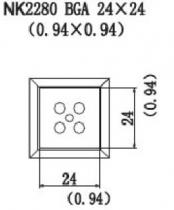 Quick NK2280 HotAir Nozzle BGA 24 x 24 (0.94 x 0.94)