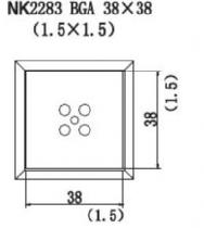 Quick NK2283 HotAir Nozzle BGA 38 x 38 (1.5 x 1.5)