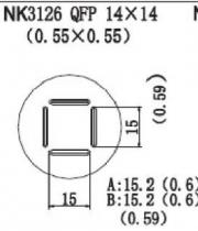 Quick NK3126 HotAir Nozzle QFP 14 x 14 (0.55 x 0.55)