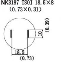 Quick HotAir Nozzle TSOJ 18.5 x 8.0 (0.73 x 0.31)