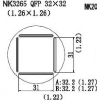 Quick NK3265 HotAir Nozzle QFP 32 x 32 (1.26 x 1.26)