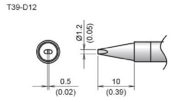 SOLDERING TIP/SHAPE-1.2D For FX971 / FX972