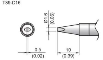 SOLDERING TIP/SHAPE-1.6D For FX971 / FX972