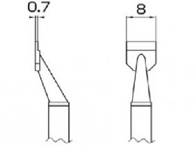 Hakko Tweezer Tips For FM2022 Handpiece 8L