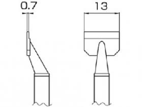 Hakko Tweezer Tips For FM2022 Handpiece13L