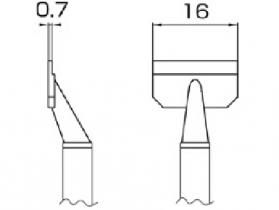 Hakko Tweezer Tips For FM2022 Handpiece 16L