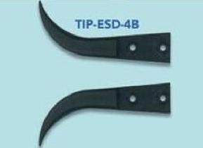 Sipel Tweezers Quick Change (TIP ONLY), Black Esd Safe, Curved, Fine Tip, 0.6mm,