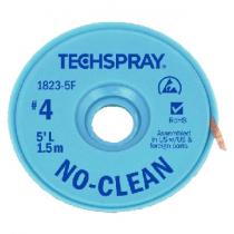 TechSpray NO-CLEAN Solder Wick A/S 2.5mm, #4, Blue, 10ft