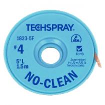 TechSpray NO-CLEAN Solder Wick A/S 2.5mm, #4, Blue, 5F