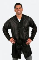 Traditional OFX-100, Black Knee-Length Coat w/Cuffs, 2XL