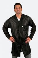 Traditional OFX-100, Black Knee-Length Coat w/Cuffs, Large