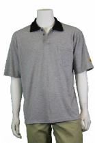 Esd Polo Shirt, Grey, Short Sleeve, Large