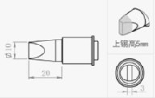 Quick Soldering Tip, 10D-01, 503 Series, For TS1300