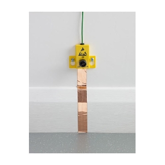 Facility Floor Earth Bracket w/ Adhesive Copper Strip