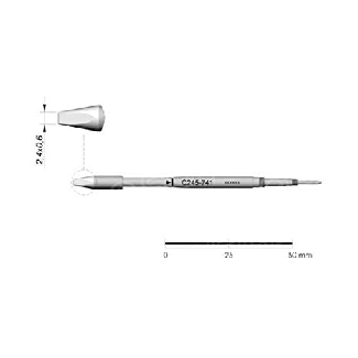 JBC Soldering Tip Cartridge Chisel 2.4mm x 0.6mm