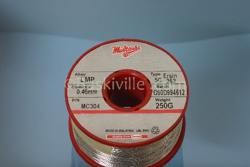 Multicore, 362, 62/36/2, 5C, 0.46mm, LMP, Solder Wire, 250g