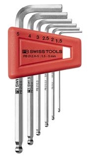 PB SWISS HEX SET BALL END 1.5 TO 5MM